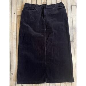Crazy Horse Corduroy Maxi Skirt Womens 16 Brown Dark Academia Grunge Vintage